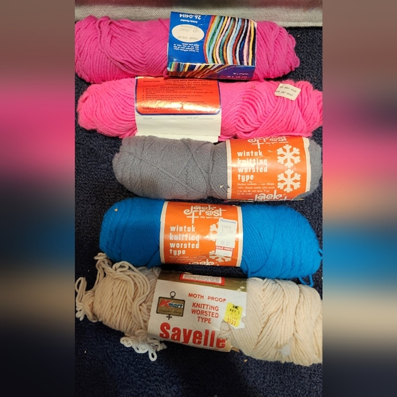 Mixed Bundle Of New Vintage Yarn